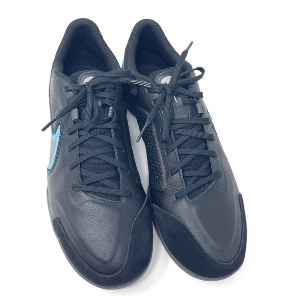 💖MEGA SALE💖Nike Legend 9 Academy IC Black LEATHER MEN'S SNEAKERS DA1190 004 - Picture 5 of 12